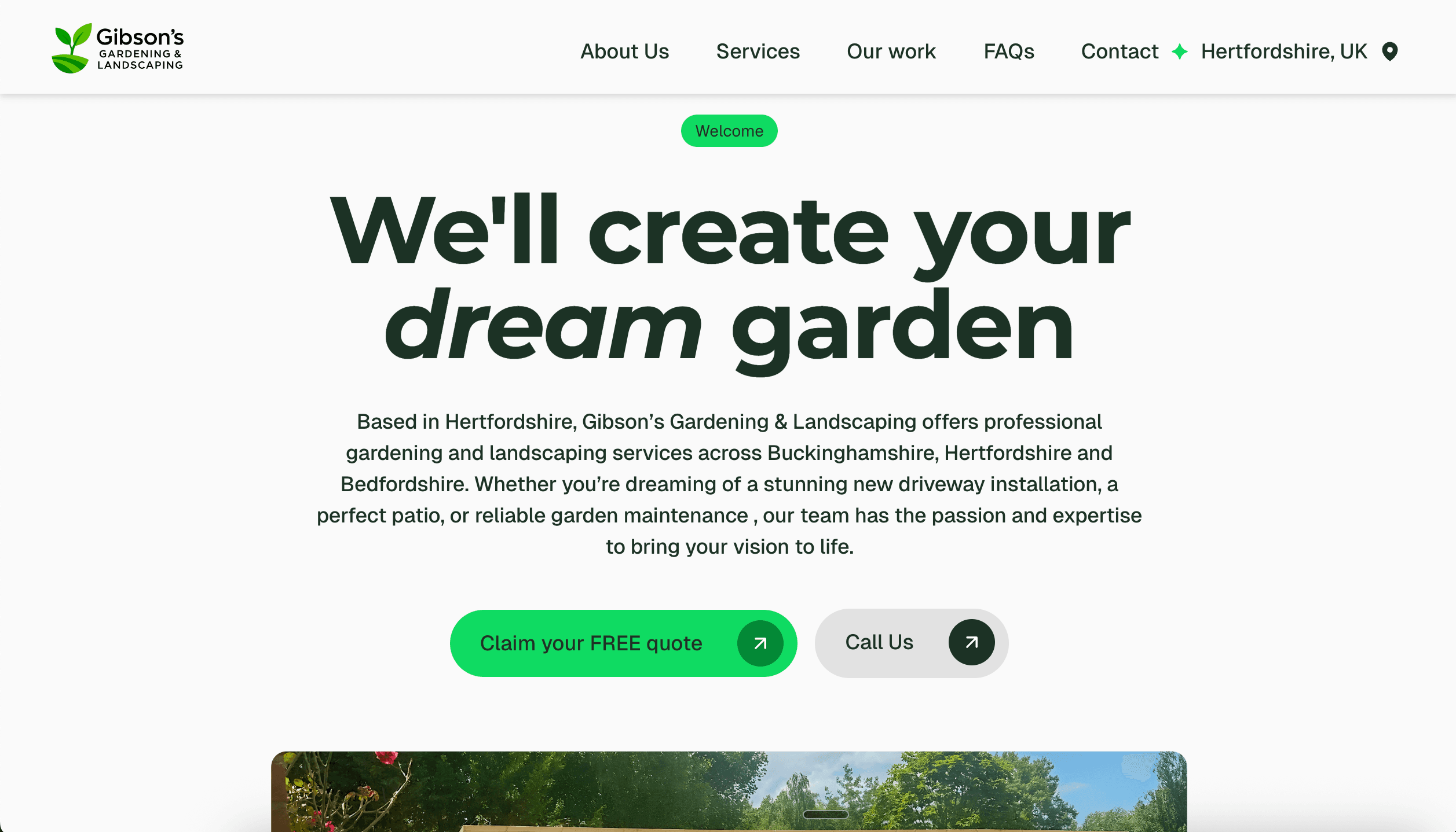 Landscaping website project